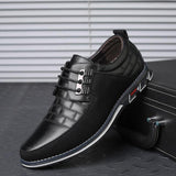 Mens Pointed Toe Loafers Leather Formal Business Dress Shoes