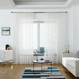 Triangle Tulle Voile Window Curtain Drape Panel Sheer Scarf Valances Home Decor