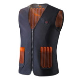 Electric USB Winter Heated Vest Jacket Warm Up Heating Pad Body Warmer Thermal