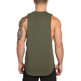 Men Loose Sleeveless Vest Tank Top Undershirt Gym Bodybluilding Fitness T-Shirt