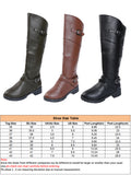 Women's Knee High Riding Boots Winter Casual Shoes Size 5-10