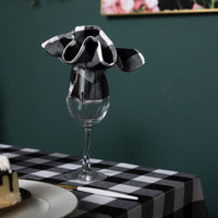 Plaid Table Cloth Cover, Picnic Tablecloth, Cotton Linen Wrinkle Free Rectangle Table Cloth Home Christmas Party Decorative Table Cover