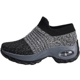 Womens Walking Shoes Air Cushion Breathable Mesh Running Shoes Trainers