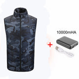 Unisex Electric Heated Vest Heating Coat Jacket USB Body Winter Warmer Windproof