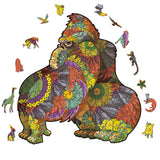 Wooden Animals Jigsaw Puzzles Owl Shape Puzzles Creative Jigsaw Pieces Colorful Building Block for Adults Kids Gift Family Party Game Toys, 100 Pieces