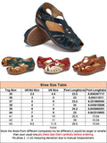 Women Hollow Sandals Hook & Loop Magic Tape Wedge Heel Summer Beach Casual Shoes