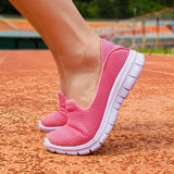 Women's Mesh Slip On Loafers Casual Shoes Comfy Breathable Sneakers Lightweight