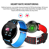 119Plus Smart Watch IP67 Waterproof Bracelet Heart Rate Monitor Fitness Tracker
