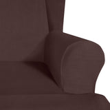 Stretch Armrest Sofa Cover Wing Back Chair Cover Elastic Spandex Armchair Slipcover Protector for Homeliving Room Office