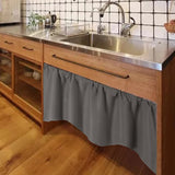 Cafe Kitchen Bathroom Short Blackout Curtain Panel Valance Drape Rod Pocket Deco