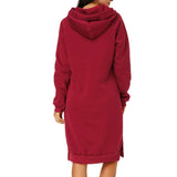 Womens Casual Hooded Sweatshirt Long Sleeve Sweater Hoodies Ladies Jumper Dress
