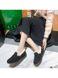 Women's Winter Warm Velvet Moccasin Indoor Outdoor Slipper Shoes
