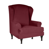 Stretch Armrest Sofa Cover Wing Back Chair Cover Elastic Spandex Armchair Slipcover Protector for Homeliving Room Office