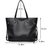 Women PU Leather Designer Shoulder Bag Tote Large Handbag Office Lady Messenger