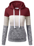 Womens Casual Drawstring Pockets Hooded Sweatshirt Loose Hoodie Pullover Tops
