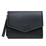 PU Leather Tassels Trifold Wallet Credit Card Holder Money Clutch Purse Handbag