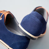 Men's Oxfords Lace Up Casual Boat Shoes Genuine Leather Shoes Breathable Loafers