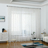 Triangle Tulle Voile Window Curtain Drape Panel Sheer Scarf Valances Home Decor