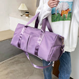 Sports Gym Travel Duffle Bag Handbag Luggage Shoulder Bag With Shoes Compartment
