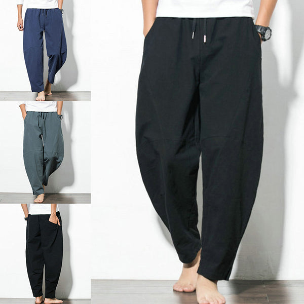 Men Cotton Linen Pants