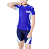 Boys Swimsuit Swimwear Short Sleeve Rash Guard Swim Tops Swim Shorts Shirt Board Swim Trunks Pants Board Shorts Boardshorts Beachwear Quick-Dry Sun Protection Casual Surfing Bathing Suit