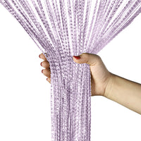HANGING BEADED CURTAIN STRING DOOR WINDOW CURTAINS TASSEL FLY SCREEN PANEL