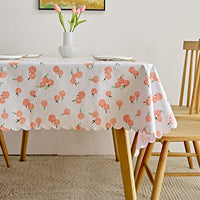 Waterproof PVC Table Cloth Oil-Proof Wipeable Rectangle Tablecloth Kitchen Decor