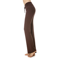 Women Drawstring Comfy Wide Leg Loungewear Pants Casual Loose Flare Bell Bottom Trousers Ladies Full Length Sport Workout Pants