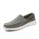 Mens Slip On Canvas Shoes Casual Loafers Walking Driving Sneakers Low Top Boat Shoe