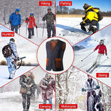 Electric USB Winter Heated Vest Jacket Warm Up Heating Pad Body Warmer Thermal