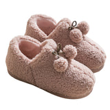 Women's Loafer Warm Plush Slippers Indoor Outdoor House Shoes Booties
