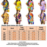 Women Tracksuit Set Sport Activewear Short Sleeve Tops Bodycon Shorts Loungewear