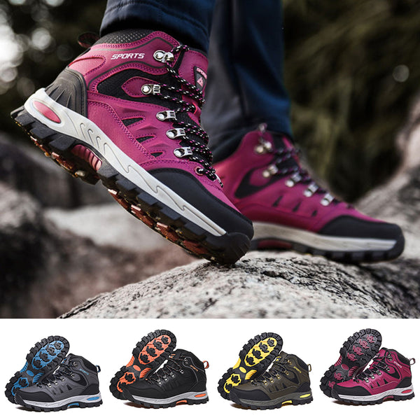 Men's High Top Hiking Shoes Womens Non-Slip Outdoor Climbing Trekking Boots Shoes Size 5-13