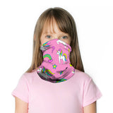 Ice Silk Kids Balaclava Tube Scarf Headband Face Mask Neck Gaiter Wrap Bandana