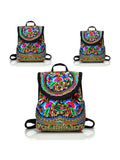 Women's Retro Handmade Embroidery Crossbody Bag Handbag Purses Shoulder Bag Tote
