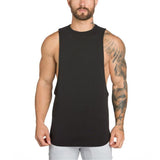 Men Loose Sleeveless Vest Tank Top Undershirt Gym Bodybluilding Fitness T-Shirt