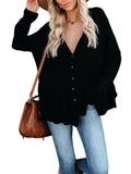 Women's Solid Casual Long Sleeve Ruched Cardigan Coat Outwear Jacket Open Front
