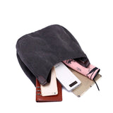 Women Fashion Tote Shoulder Bag Casual Canvas Handbag Retro Tote Purse Messenger Bag Large Capacity Travel School Bag