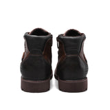 Men Plus Size Retro Style Lace Up Boots High Top Side Zipper Fall Winter Boots