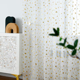 Triangle Tulle Voile Window Curtain Drape Panel Sheer Scarf Valances Home Decor