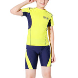 Boys Swimsuit Swimwear Short Sleeve Rash Guard Swim Tops Swim Shorts Shirt Board Swim Trunks Pants Board Shorts Boardshorts Beachwear Quick-Dry Sun Protection Casual Surfing Bathing Suit