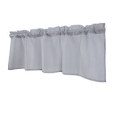 Voile Sheer Window Toppers Valances Semi-Sheer Rod Pocket Curtain Panel Home Kitchen Cafe Small Window Drapes Decor, 1Pcs, 52x18"