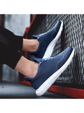 Men's Mesh Sneakers Breathable Lace up Running Athletic Walking Sport Shoes Lightweight