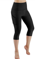 Women's Capri Yoga Pants High Waist Leggings Cropped Pocket Fitness Sports Gym