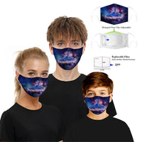 CUH Cloth Face Masks,Printing Masks,Adult Kids Mouth Covering,Woman Man Masks,Strethable Mouth-muffle,Washable Reusable Mask