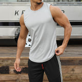 Mens Loose Sleeveless Vest Tank Tops Undershirt Sports Fitness T-Shirt Quick Dry