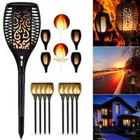 2/4/6Pcs 12LED Flame Solar Torch Light Waterproof Flickering Dancing Garden Lamp
