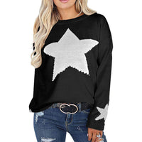 Women Winter Baggy Chunky Knit Jumper Pullover Top Sweater Sweatshirt Ladies Star Knitwear Tops