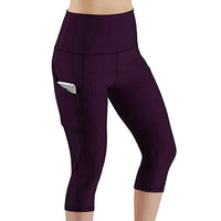 Women's Capri Yoga Pants High Waist Leggings Cropped Pocket Fitness Sports Gym