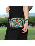 Women Handmade Embroidery Crossbody Bag Handbag Purses Shoulder Bag Phone Holder
